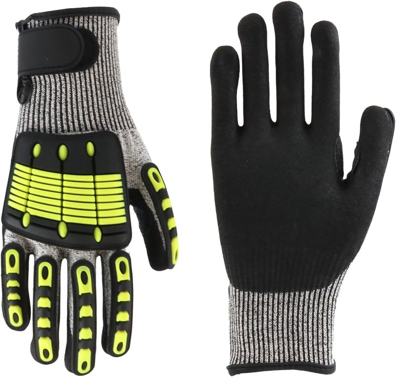 SUNRISING Store Safety Work Gloves,Impact Gloves for Men Women,Cut Resistant Non-Slip Heavy Duty Gloves with Impact Protection - Image 1